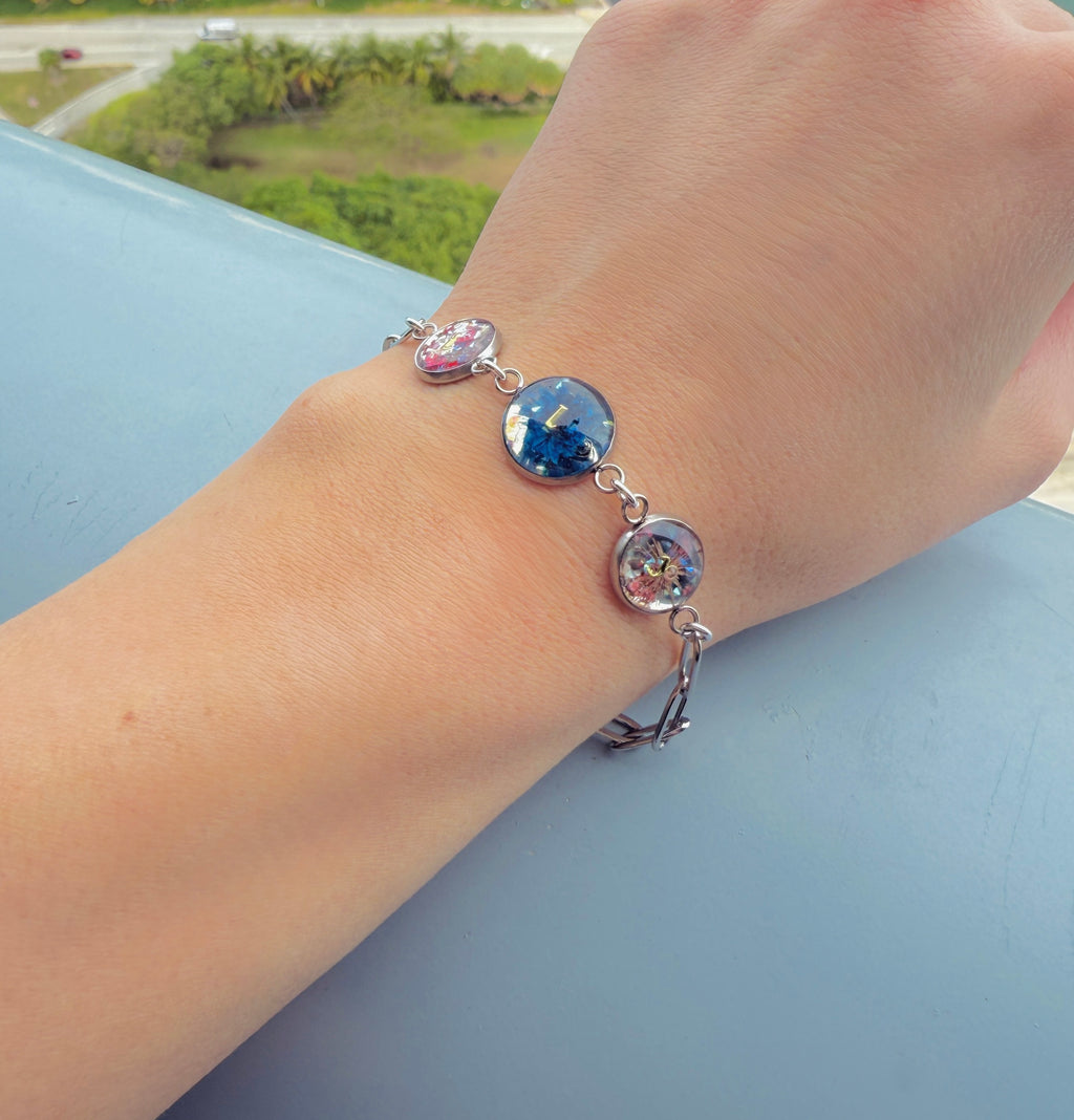 Bubble Bracelets - Fully Customized - Stainless Steel -Name, Initials, Phrase