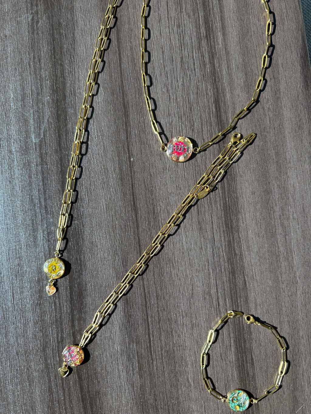 Bubble Necklace - Fully Customized - Stainless - Name, Initials, Phrase, Image