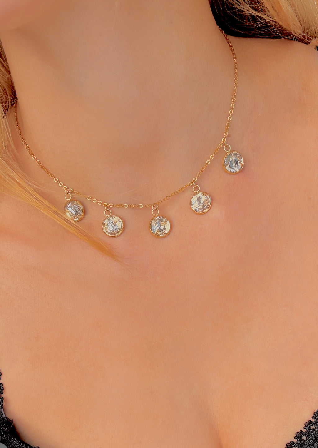 Bubble Necklaces - Fully Customized - Stainless Steel- Single Letters