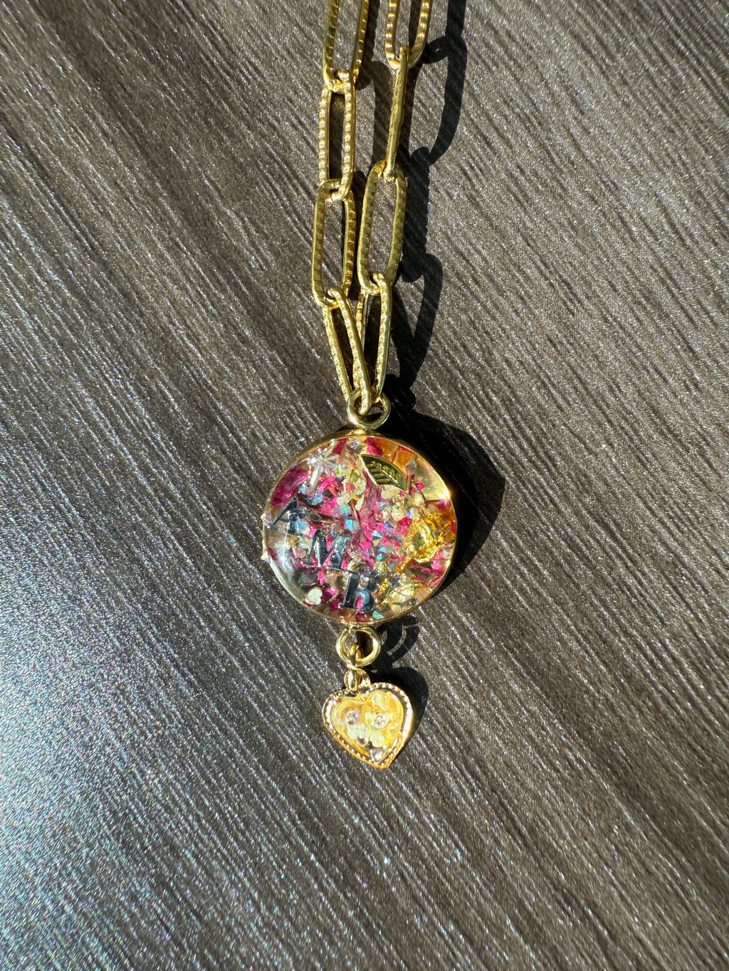 Bubble Necklace - Fully Customized - Stainless - Name, Initials, Phrase, Image