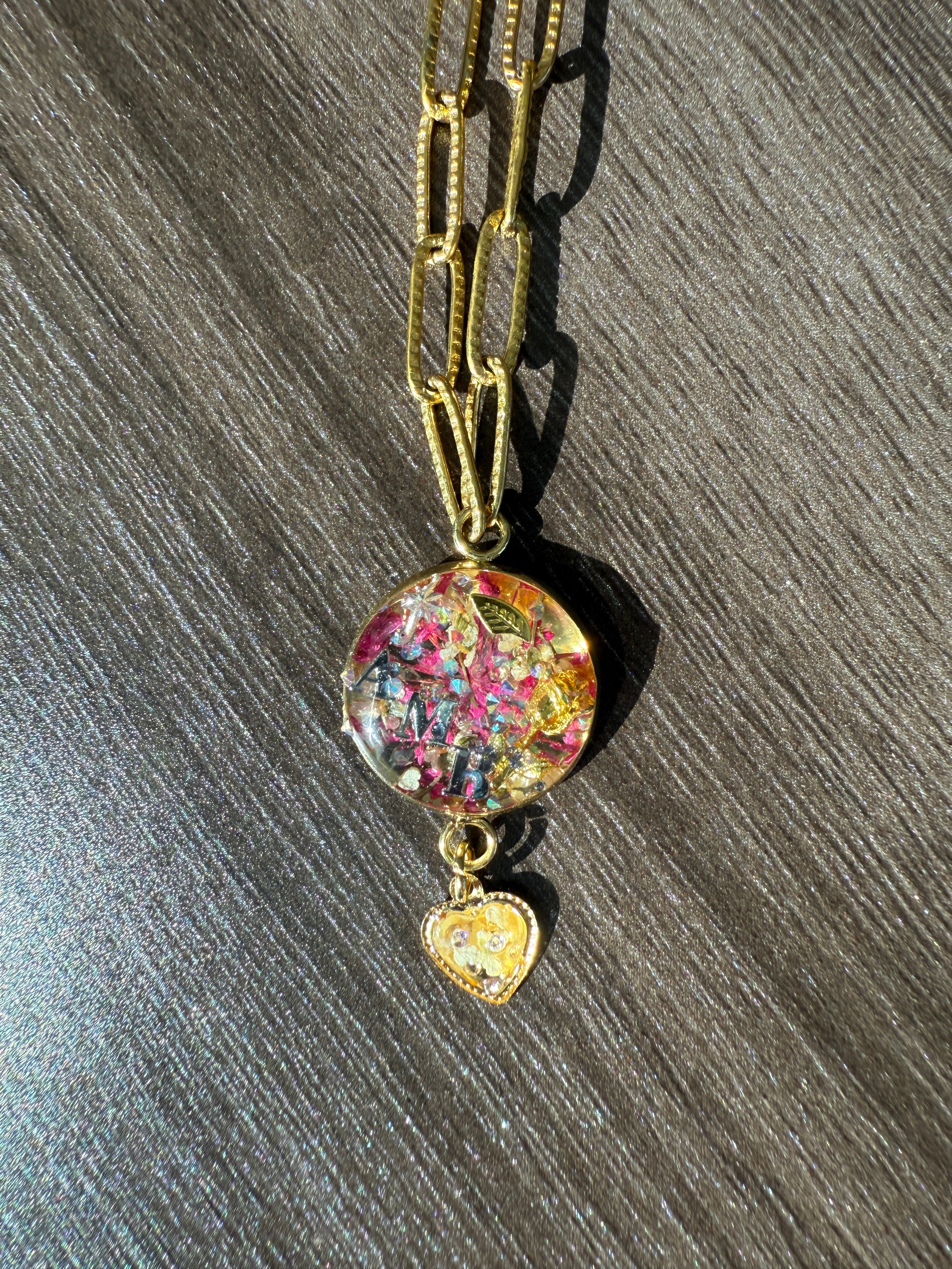 Bubble Necklace - Fully Customized - Stainless - Name, Initials, Phrase, Image