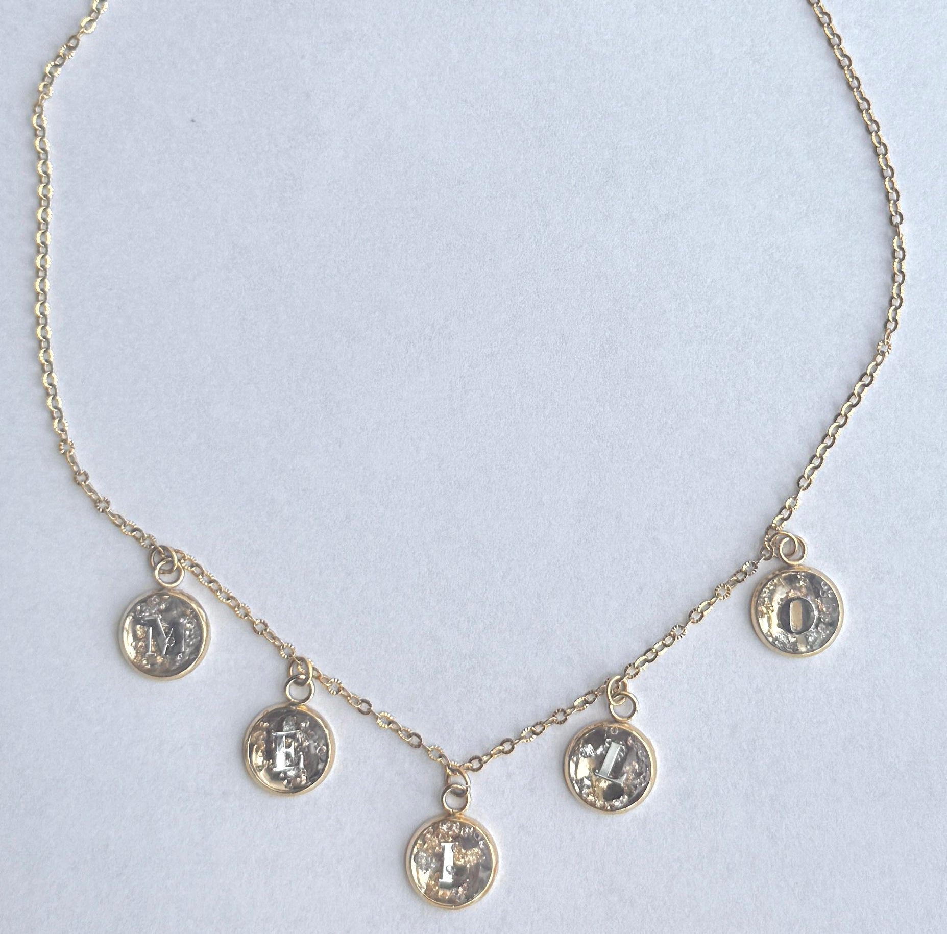 Bubble Necklaces - Fully Customized - Stainless Steel- Single Letters