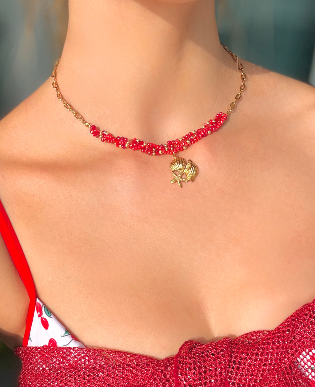 Shelly Rouge Necklace and Bracelet Set