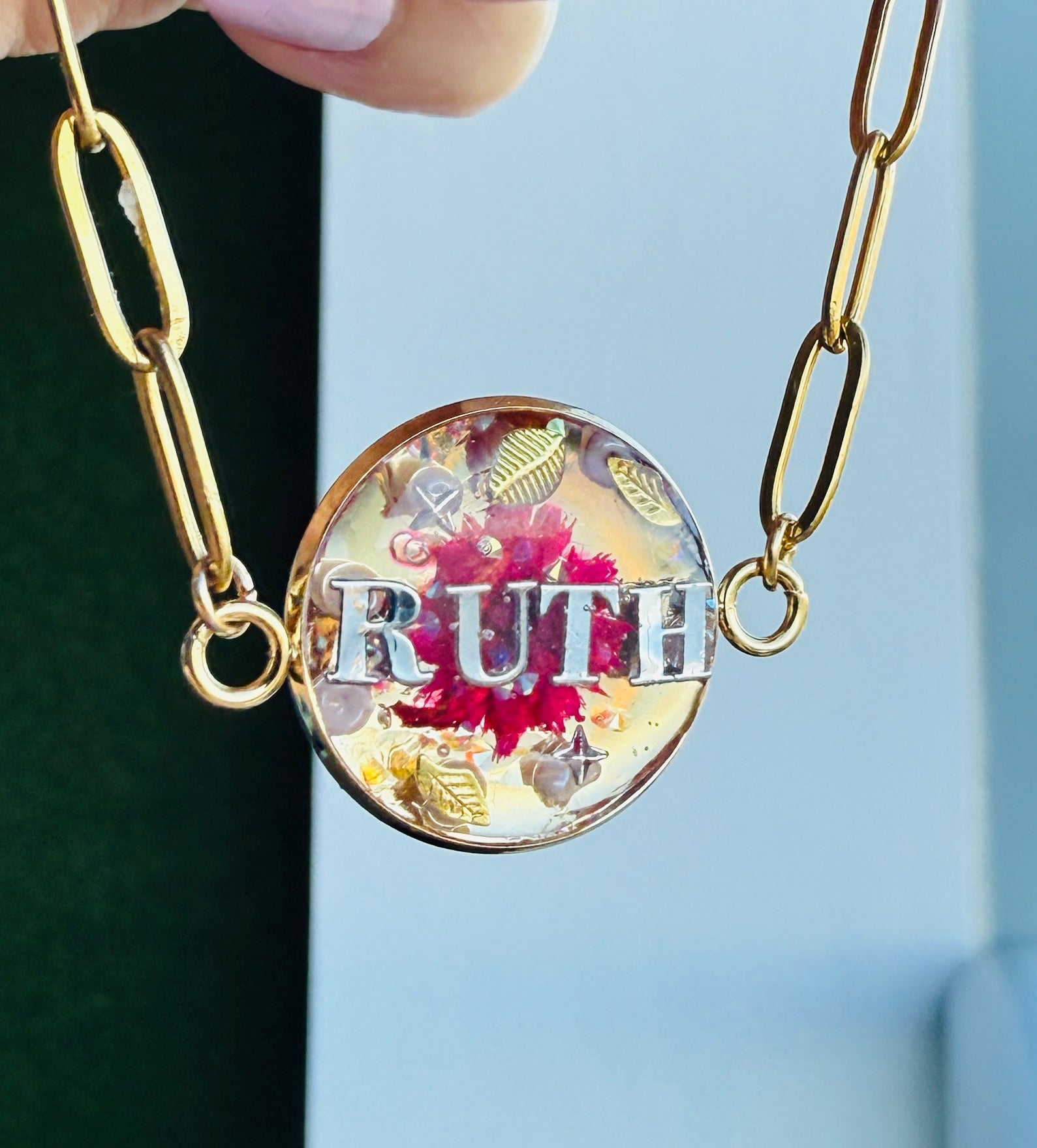 Bubble Necklace - Fully Customized - Stainless - Name, Initials, Phrase, Image