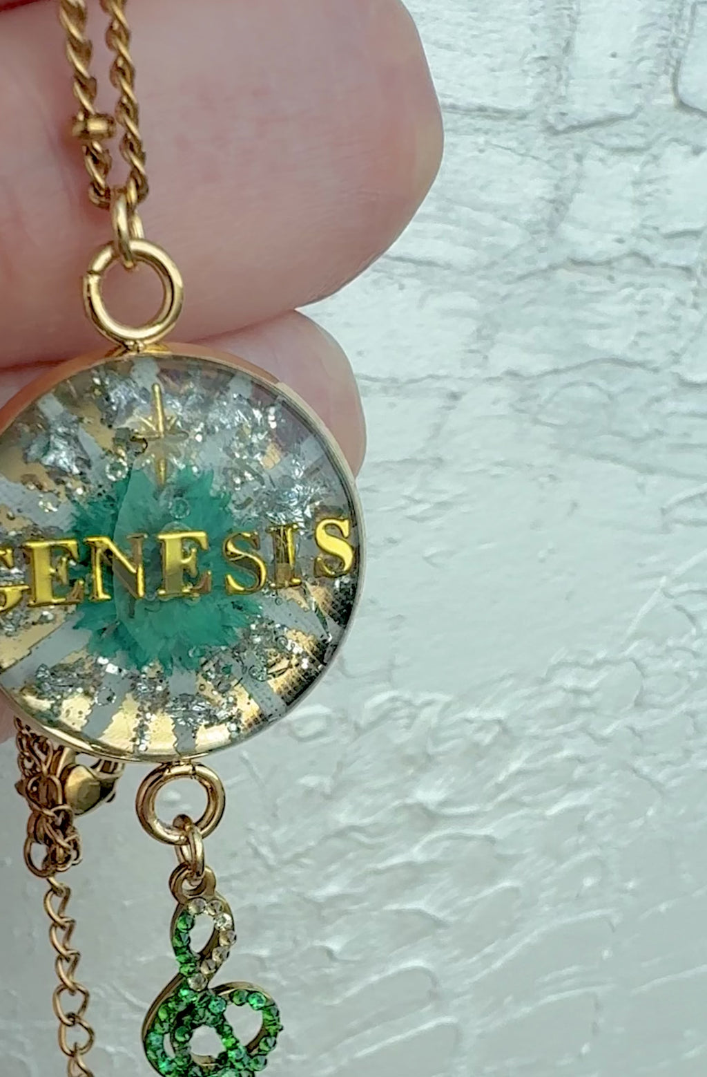 Bubble Necklace - Fully Customized - Stainless - Name, Initials, Phrase, Image