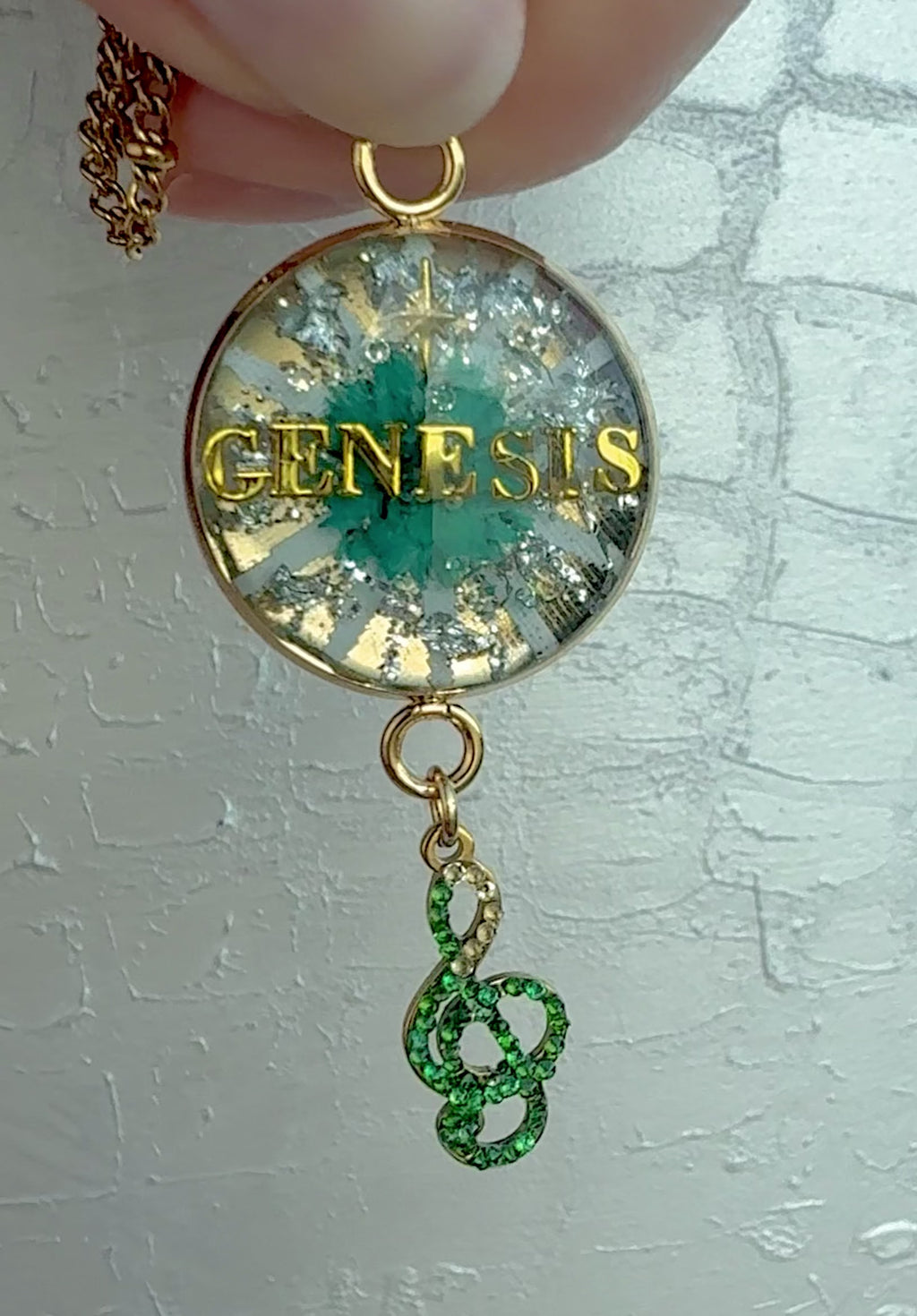 Bubble Necklace - Fully Customized - Stainless - Name, Initials, Phrase, Image