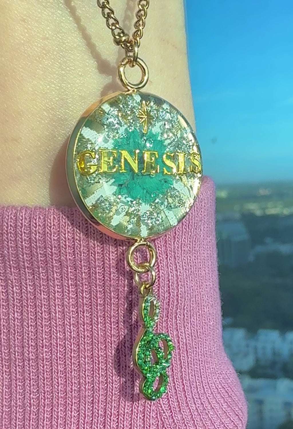 Bubble Necklace - Fully Customized - Stainless - Name, Initials, Phrase, Image